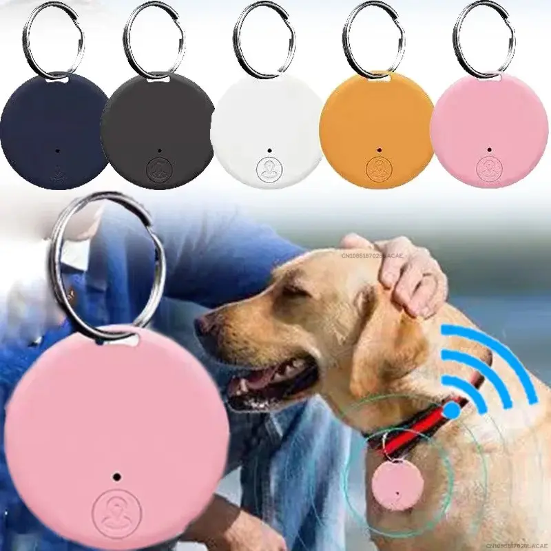 Mini Bluetooth Tracker Anti-Lost Smart Device GPS Locator Tracking for Pets Wallet Keychain App Control for IOS Android Phone