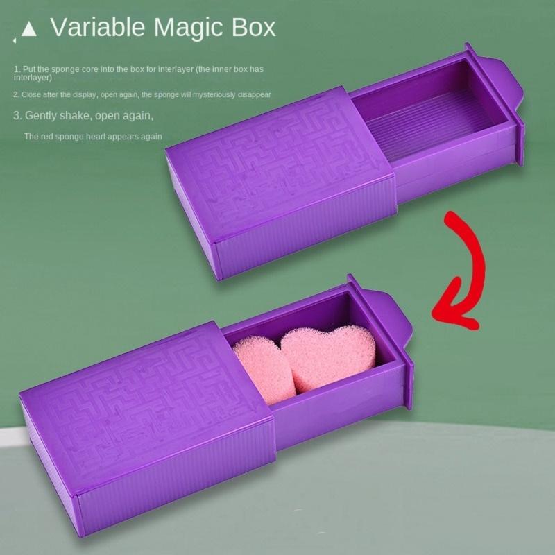 Cool Magic Purple Magic Box Plastic Trick Performance Magic Show ...