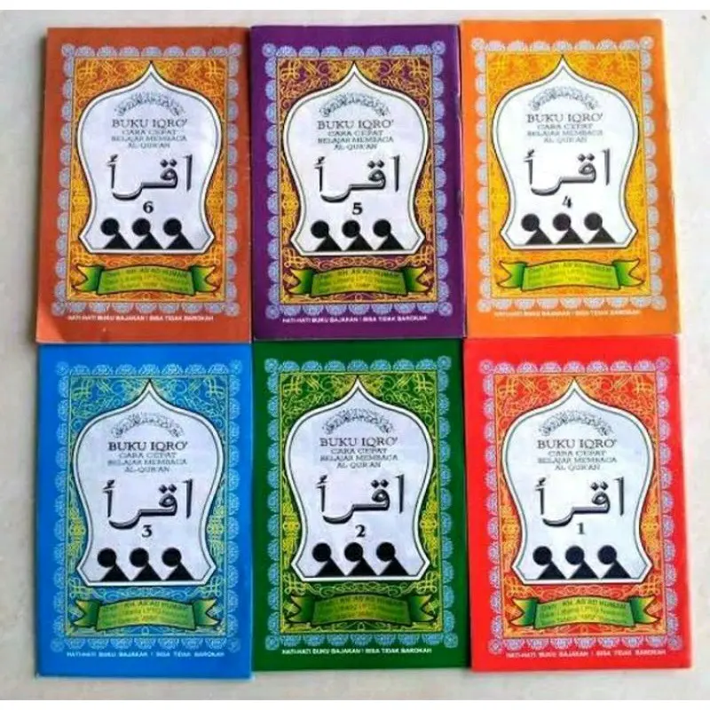 Buku Iqro' kecil satuan / bijian ( 1,2,3,4,5,6 ) Books