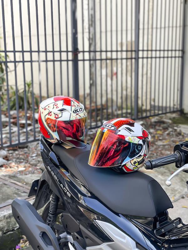 ( Tặng khăn ninja và tem KYT) Nón bảo hiểm 3/4 2 kính KLT tem HYPER CORSI chính hãng 2025