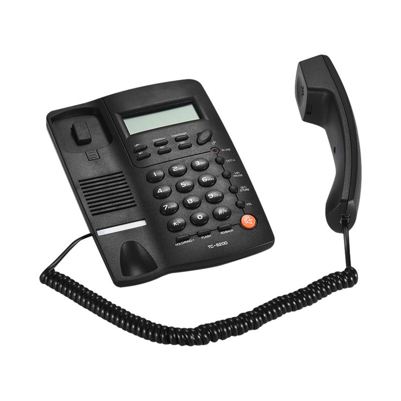 Product Introduction of Desktop Corded Telephone Phone with LCD Display Caller ID Volume Adjustable Calculator Alarm Clock for House Home Call Center 20
