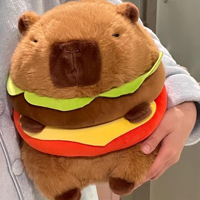 Đồ chơi nhồi bông Hình Nhân Vật Capybara Hamburger Cho Bé, Thú Bông Quà Tặng Người Yêu Thú Nhồi Bông Toy gấubông capybara gấubông capybara Phát Nhạc Voi