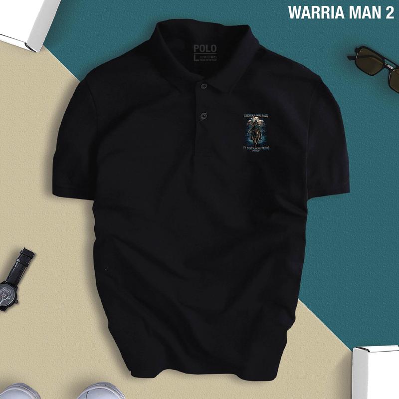 Áo Thun Polo Nam WARRIA MAN chất Cao Cấp Chuẩn Form, Trẻ Trung, Thấm Hút, Thanh Lịch Menswear Có Cổ Ngắn Tay Cọc Tay Cotton Shirt 4