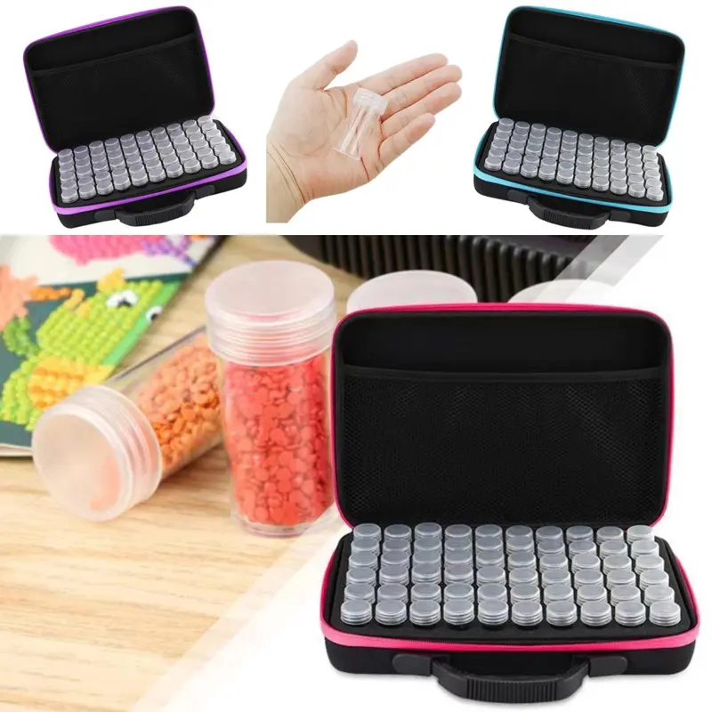 Diamonds Art Colorful Painting Material Storage Box, DIY Multi-grid Rhinestones Storage Organizer, Creative Desktop Storage Box 3
