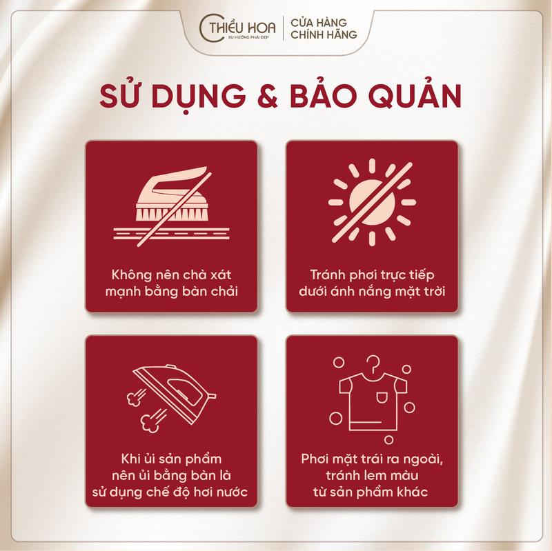 Product Introduction of Áo Kiểu Nữ Trung Niên  Thiết Kế Sang Trọng, Qúy Phái phù hợp làm quà tặng mẹ thương hiệu Thiều Hoa AN4Y0133 2