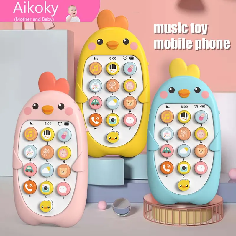 Baby Cell Phone Toy for Learning and Play Early Education Telephone ...