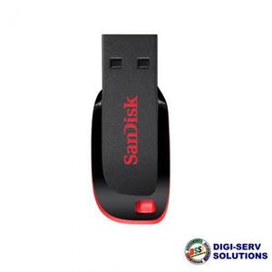 SanDisk Cruzer Blade 16GB USB 2.0 Flash Drive - BLACK (SET OF 2)
