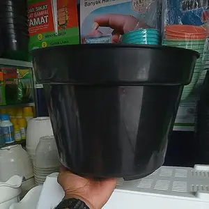 [5PCS] Pot 30 Hitam Pot Tanaman Hias Pot 30 D27cm Hitam Tebal Murah Grosir Bibit Pot Bunga Hitam Pot 30 Murah
