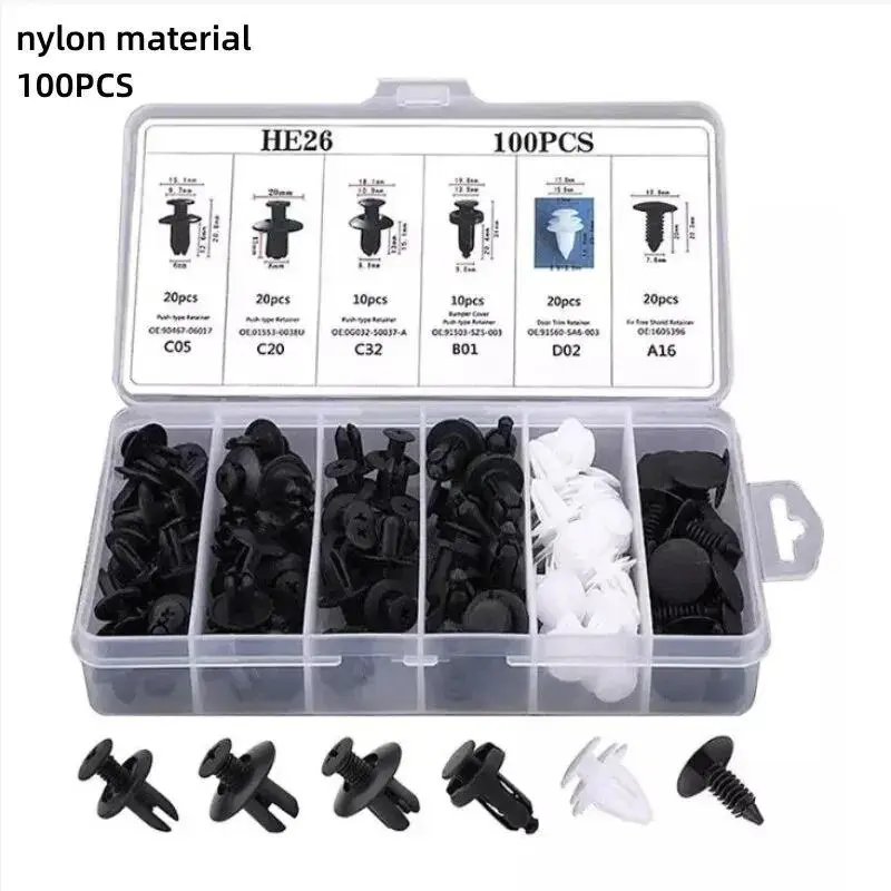 Car Plastic Buckle Fastener, Car Body Repair Tool, Universal Model Automotive Buckle Fastener, Automotive Repair Tool, Professional Car Vehicle Replacement Tools