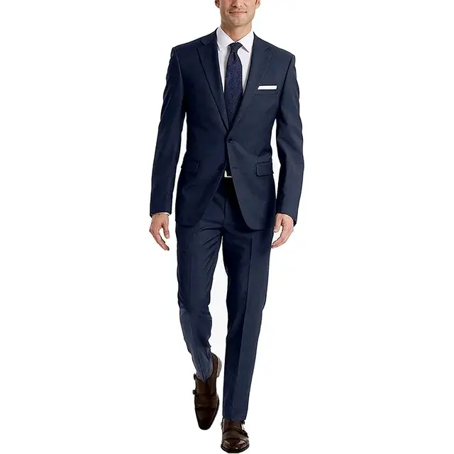 ANGSEM Setelan 2in1 Blazer Jas Formal Pria List Jas Nikah/Jas Wisuda/Jas Kantor/Jas Resmi/Setelan Jas Kantor Semi