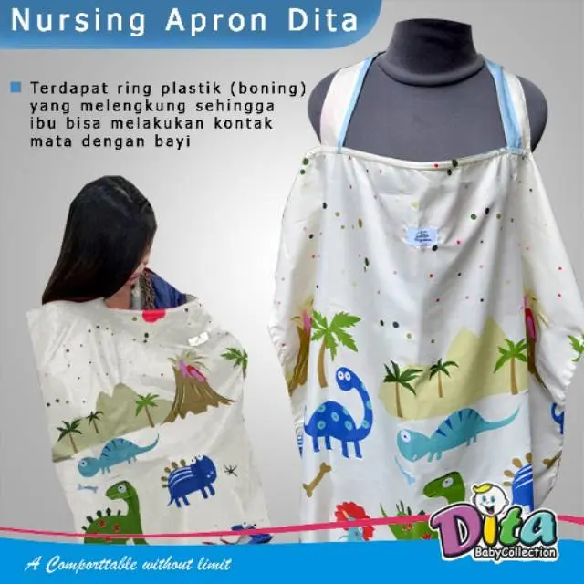 Apron Menyusui | Celemek ibu Menyusui | Celemek pelindung ibu menyusui | Nursing Apron Murah