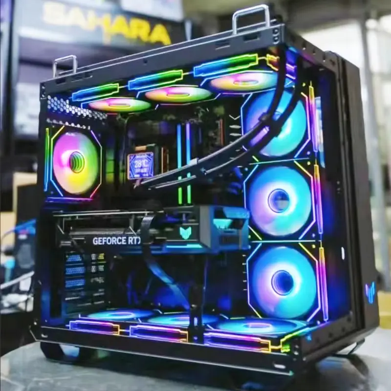 Kipas PC ARGB 120mm GEN4 - PWM Cerdas 2-in-1 Depan & Belakang, Efek Cahaya RGB untuk Desktop Gaming, Senyap & Efisien 3