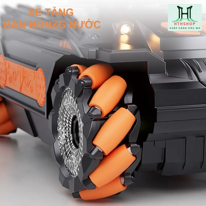 Khai trương: Xe Tăng Loại siêu to (29 x18x17 cm), Đồ chơi trẻ em bé trai, đồ chơi siêu xe tăng, điều khiển từ xa, Bắn bom nước. Pin Sạc, toy Đèn 3