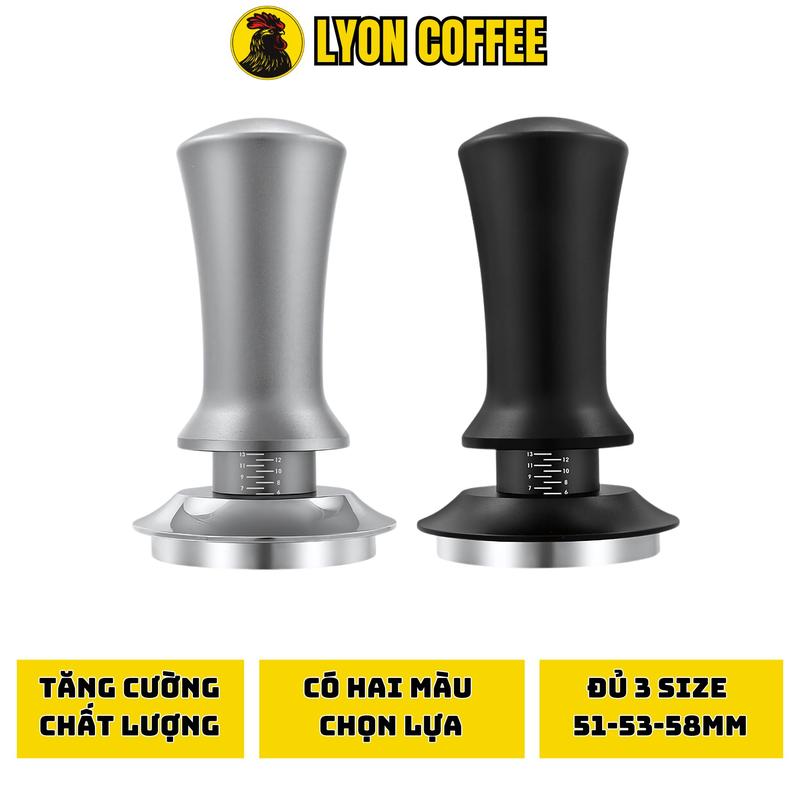Tamper nén cà phê trợ lực lò xo thông minh tay nén cà phê inox cao cấp 51mm 53mm và 58mm - Phụ kiện linh kiện máy pha cafe máy xay cà phê Espresso
