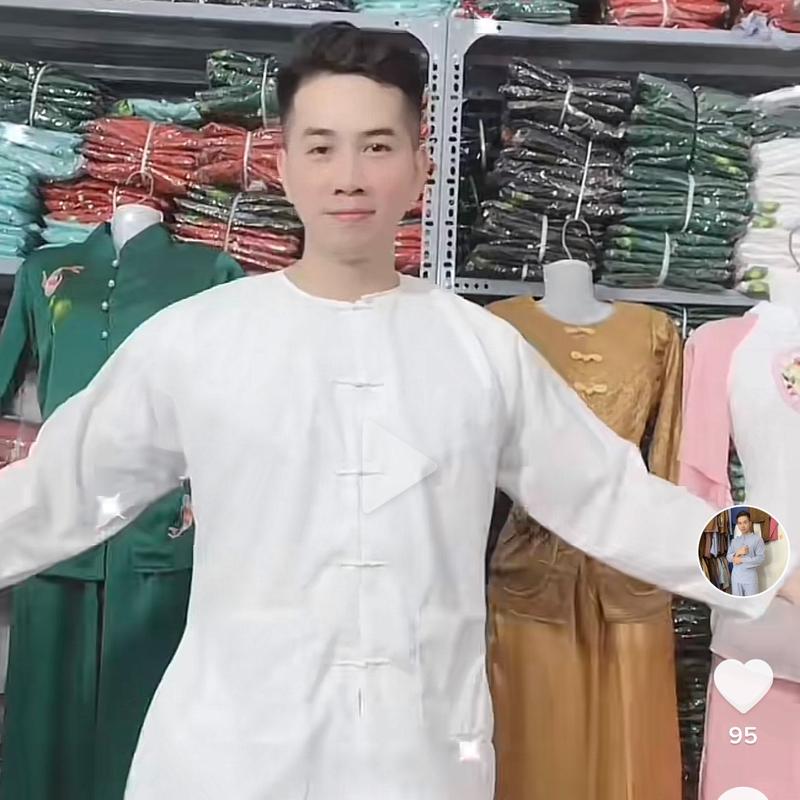  Dodichuagiasi Đồ Lam Đi Chùa Mẫu Bà Ba Nam Vải Kate Mềm Dành Cho Nam Pháp Phục Truyền Thống Dress 