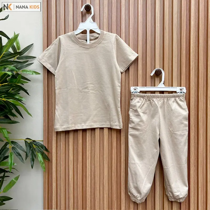Setelan Baju Anak 1-7 Tahun Lengan Pendek Celana Panjang 3