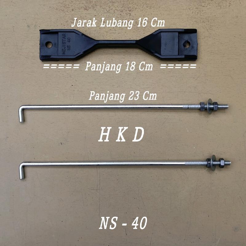 TATAKAN DUDUKAN AKI ACCU MOBIL NS 40  PLUS BRACKET 2