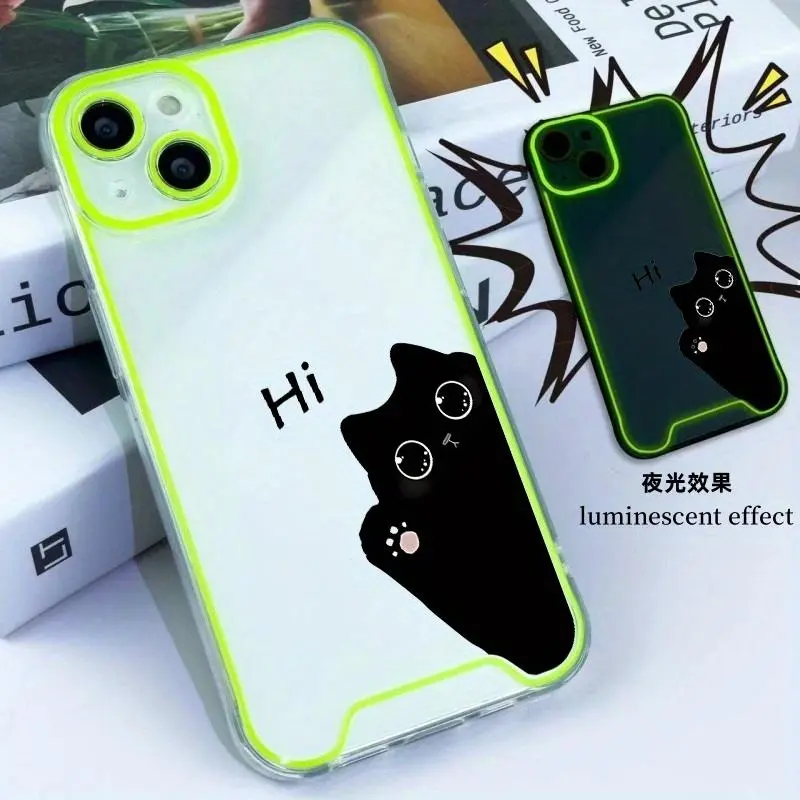 Glow in The Dark Phone Case, Anti-drop Phone Protective Cover, Phone Accessories Compatible with iPhone 16 15 14 13 12 11 8 7 X XS XR Plus Pro Pro Max SE MINI Series 7