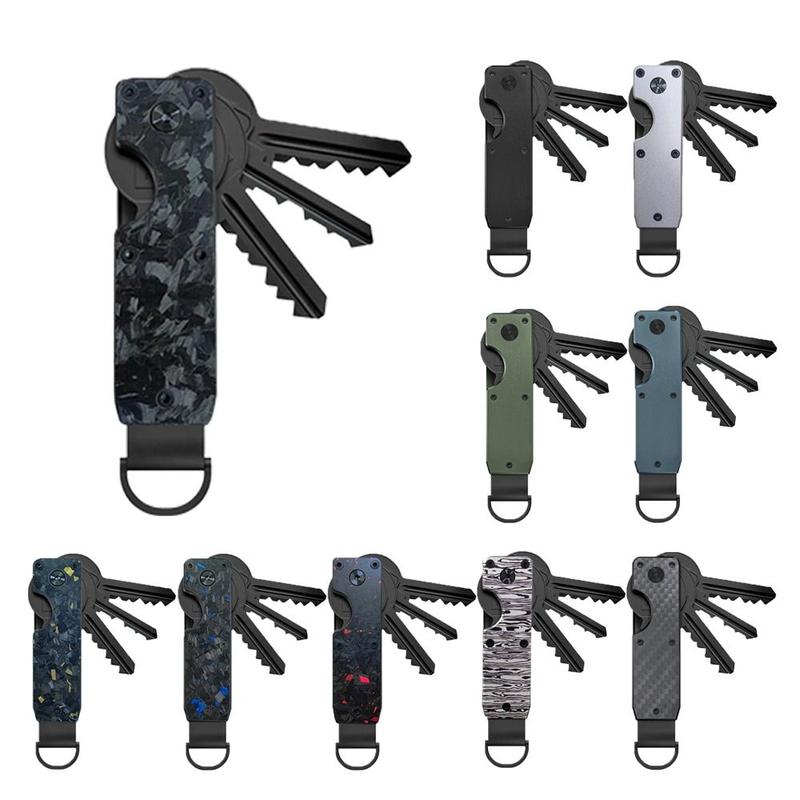 Product Introduction of Smart Metal Key Organizer with Screwdriver Minimalist Keychain Holds 2-6 Keys Keys Bag for Keys Less Than 6.2cm 17