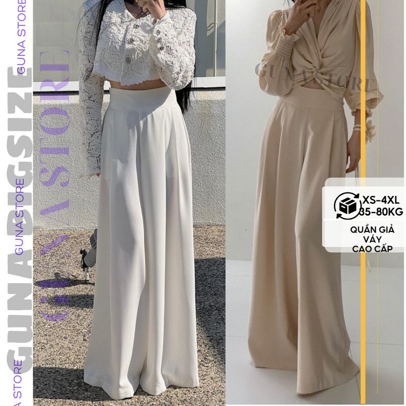  Quần ống váy siêu rộng form sang dáng dài có big size hot trend. Nữ Ong Pants Voi 