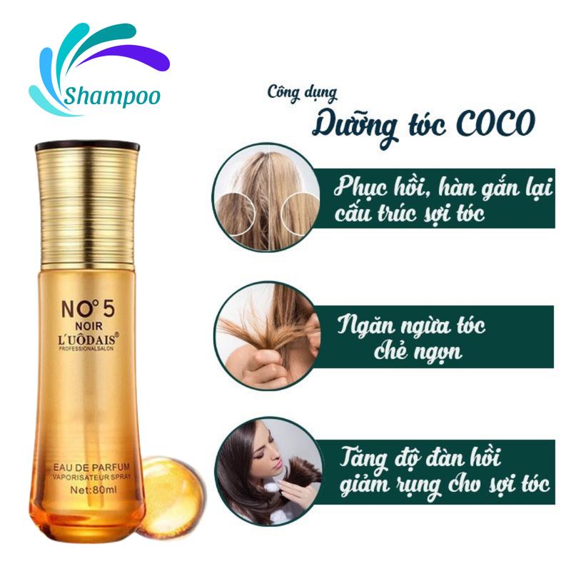 Tinh dầu dưỡng tóc cao cấp COCO NO5 - Phục hồi tóc hư tổn và chẻ ngọn hương nước hoa 