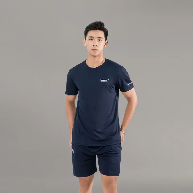 Bộ Thể Thao Nam Cổ Tròn Tay Ngắn Chất Liệu Thun Lạnh Coolmax Thấm Hút Mồ Hôi Tốt Full size 45-95kg 5