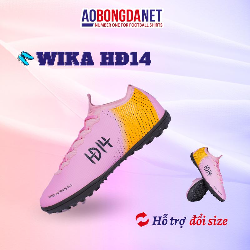 Giày Đá Bóng, Đá Banh Wika HĐ14 Chính Hãng Cho Sân Cỏ Nhân Tạo, Giày Thể Thao Sneaker Sport Tập Thể Dục