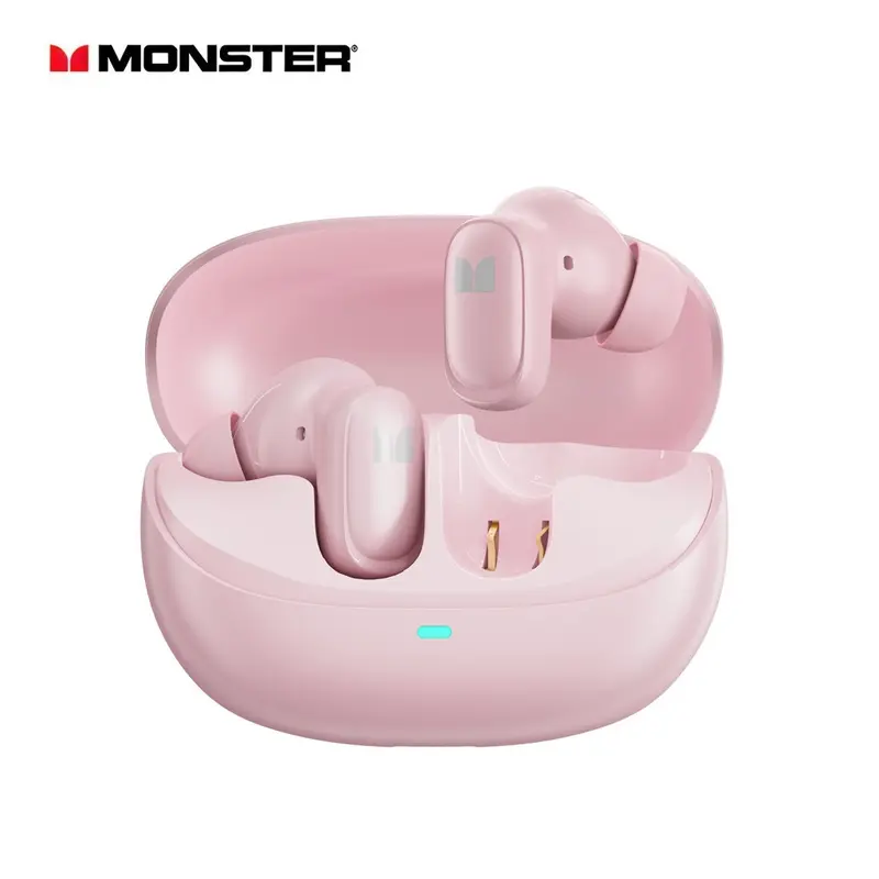 Monster XKT28 (ANC) Wireless Bluetooth Earphones Mini Earbuds TWS Gaming Low Latency 8