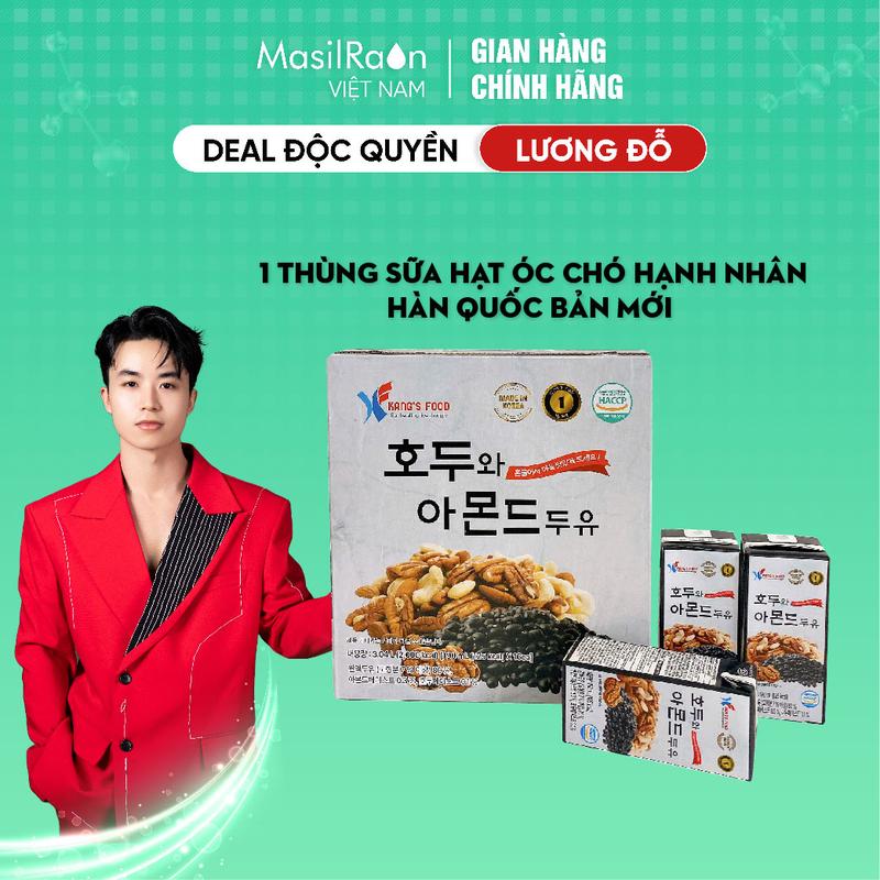 [LUONGDO] (BẢN MỚI) F16 - 1 thùng sữa hạt óc chó hạnh nhân Hàn Quốc bản mới