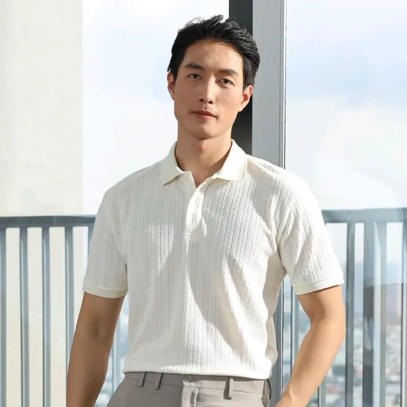 Áo Polo dệt len OTIS STAR, Form Regular Fit, Chất vải mềm mịn, thoáng mát, hạn chế nhăn 0