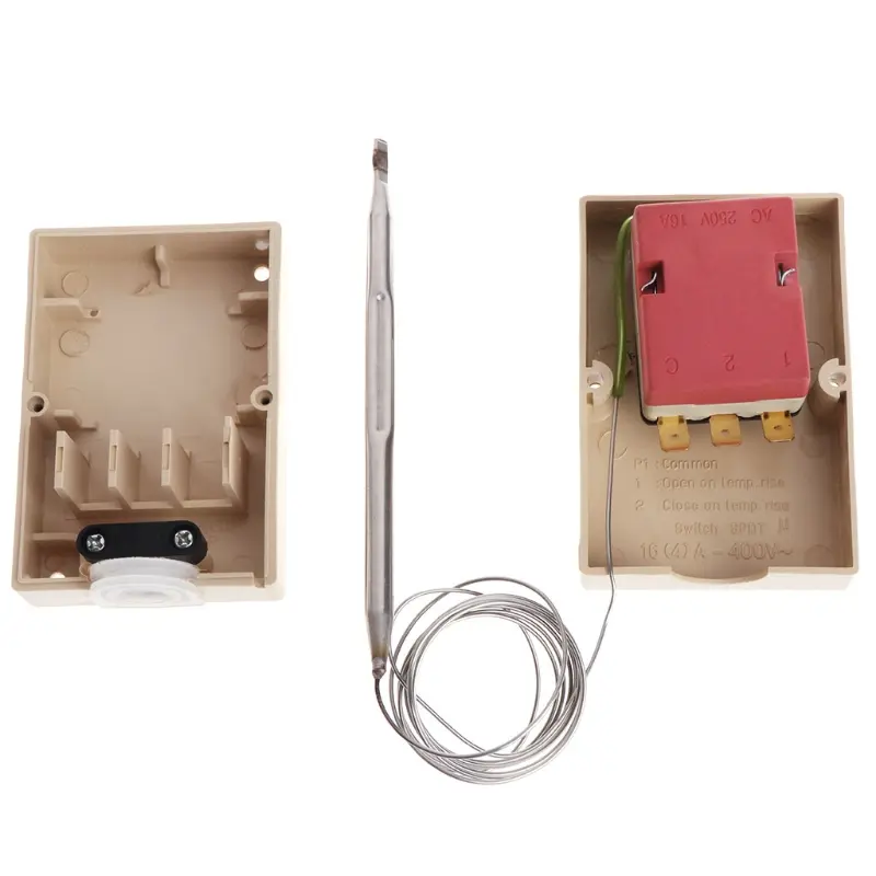 AC220v 0-40℃ Temperature Switch Thermostat Temperature Controlled Switch Temperature Controller Control Waterproof Box