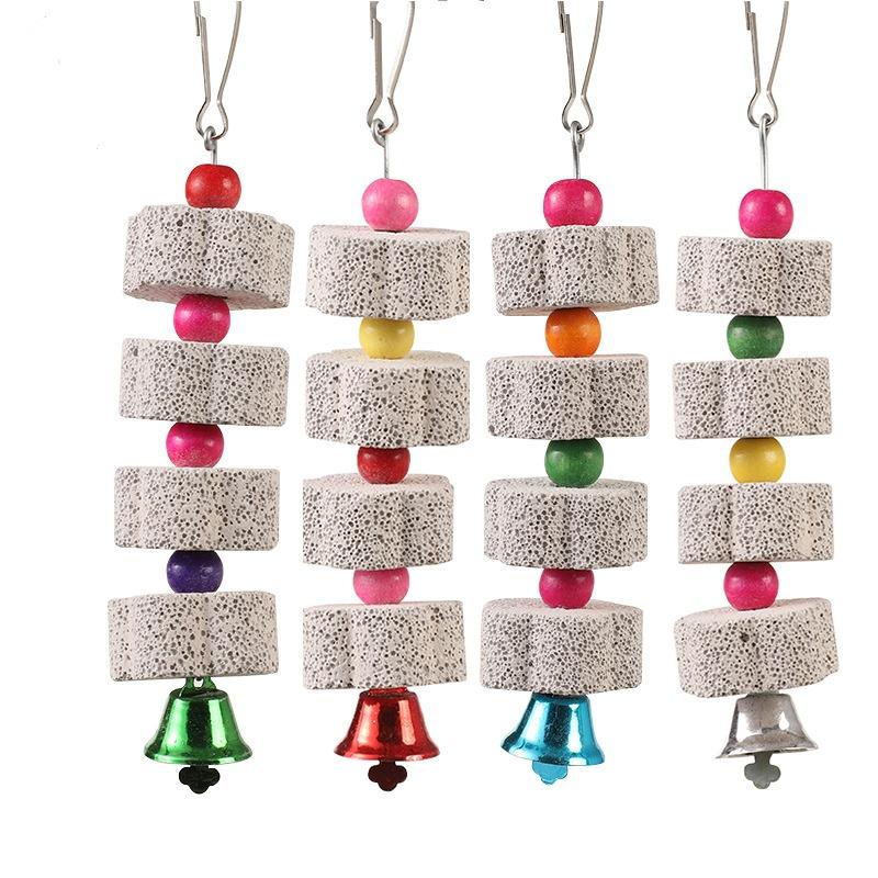 Product Introduction of Parrot Teeth Grinding String Grinding Stone Mineral Parrot Bird Toy Supplies Parrot Bite Toys 0