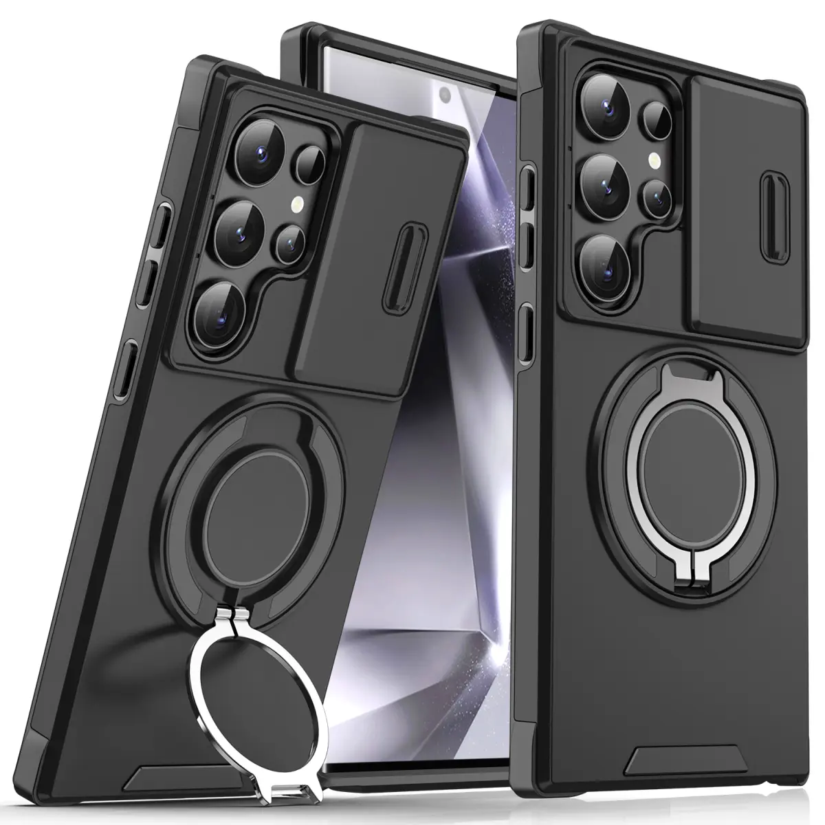 Ốp Điện Thoại Có Giá Đỡ Xoay 360, Cho Samsung S21, S22, S23, S24, S25, Ultra Plus, S20, S23FE, A15, A25, A35 5G, Từ Tính Trên Ô Tô, Chống Sốc, Bảo Vệ Cứng, Ốp Lưng, Sản Phẩm Mới Ra Mắt