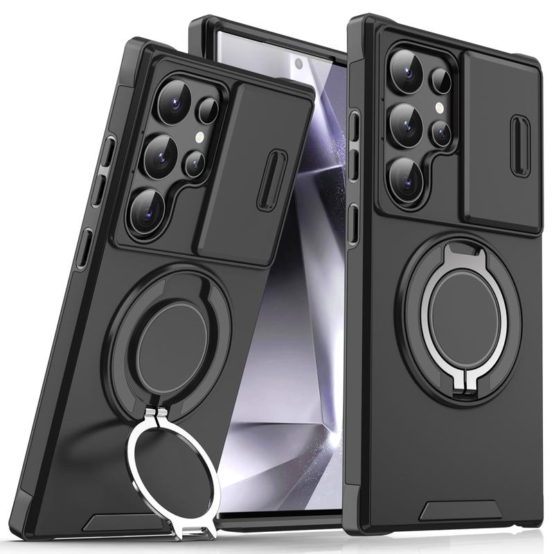 Ốp Điện Thoại Có Giá Đỡ Xoay 360, Cho Samsung S21, S22, S23, S24, S25, Ultra Plus, S20, S23FE, A15, A25, A35 5G, Từ Tính Trên Ô Tô, Chống Sốc, Bảo Vệ Cứng, Ốp Lưng, Sản Phẩm Mới Ra Mắt 1