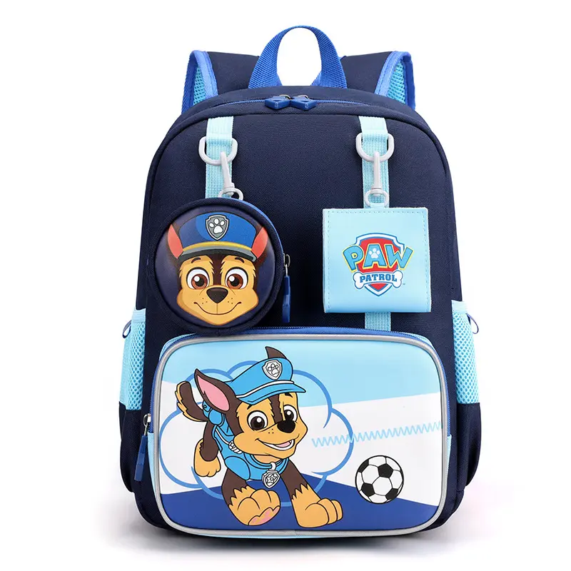 PAW Patrol Chase Rocky Skye Rubble Kindergarten Children's Waterproof Ultra Light Schoolbag School Bag Primary School Students First Grade Boy Girl 3-6 Years Old Kindergarten Senior Class Backpack Bags and Travel Kids Bags Backpacks Gifts