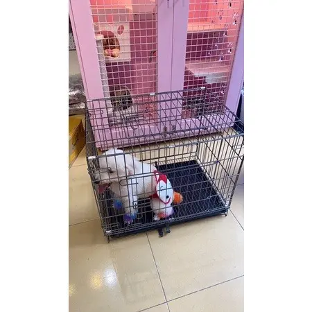 Lồng vân đá nan dày, chuồng vân đá sơn tĩnh điện cho chó mèo thỏ bọ thú cưng dưới 25 kg 5