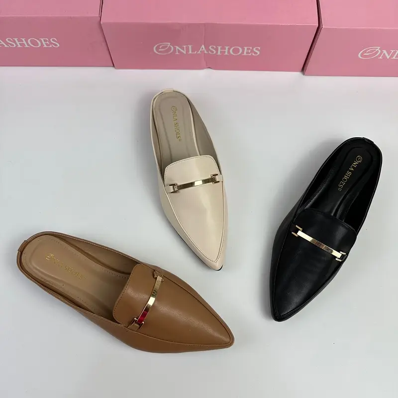 Onlashoes - Sendal Wanita Mules IssabeL Hak 3cm 2
