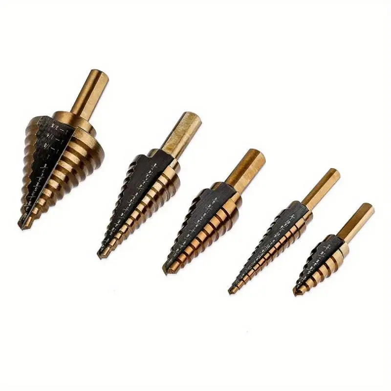 Hss Cobalt Step Drill Bit Set, Multi-hole 50 Size Cobalt Titanium Tapered Drill Bit Core, Aluminum Housing 3