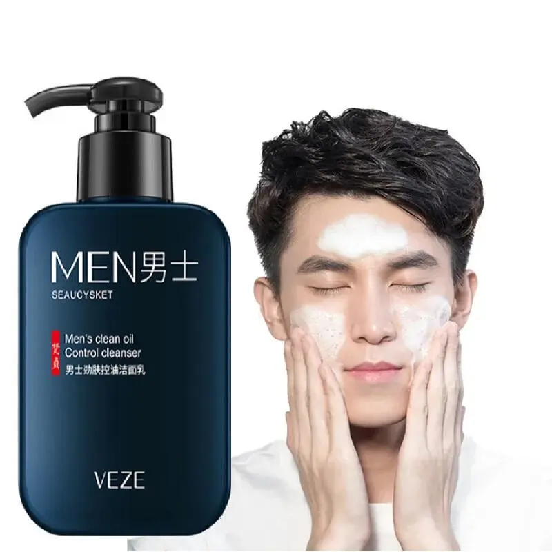 Men's Oil Control Facial Cleanser face wash facial washFor acne,blackhead,whitening