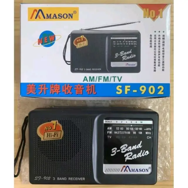 Radio MASON SF-902 Kèm 2 Viên Pin