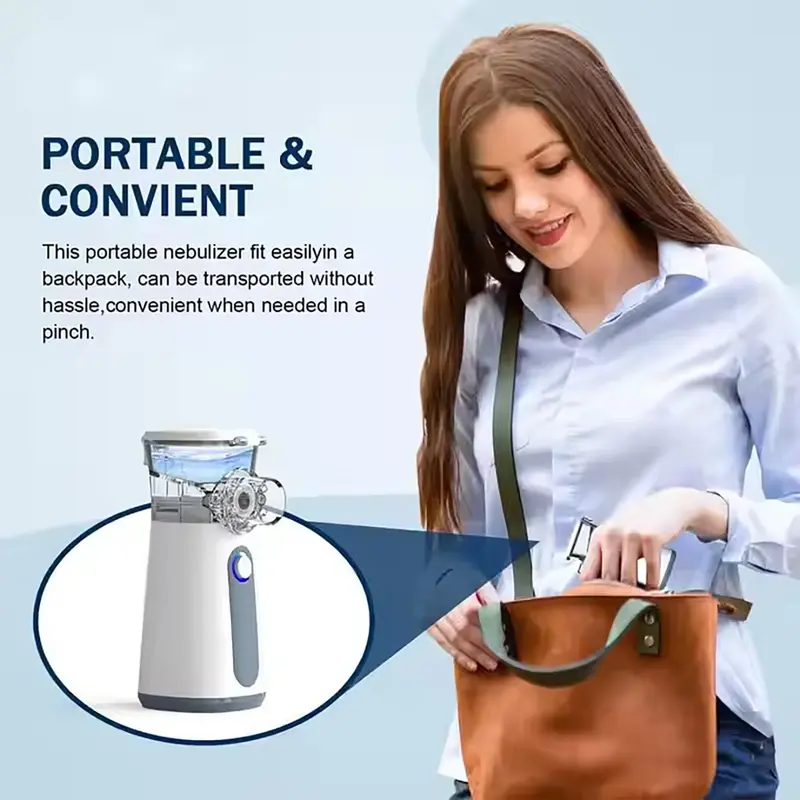 Portable Handheld Mesh Nebulizer, USB Rechargeable Cold Mist Inhaler, Household Daily Use Or Travel Handheld Mesh Nebulizer, Personal Care Appliances 5