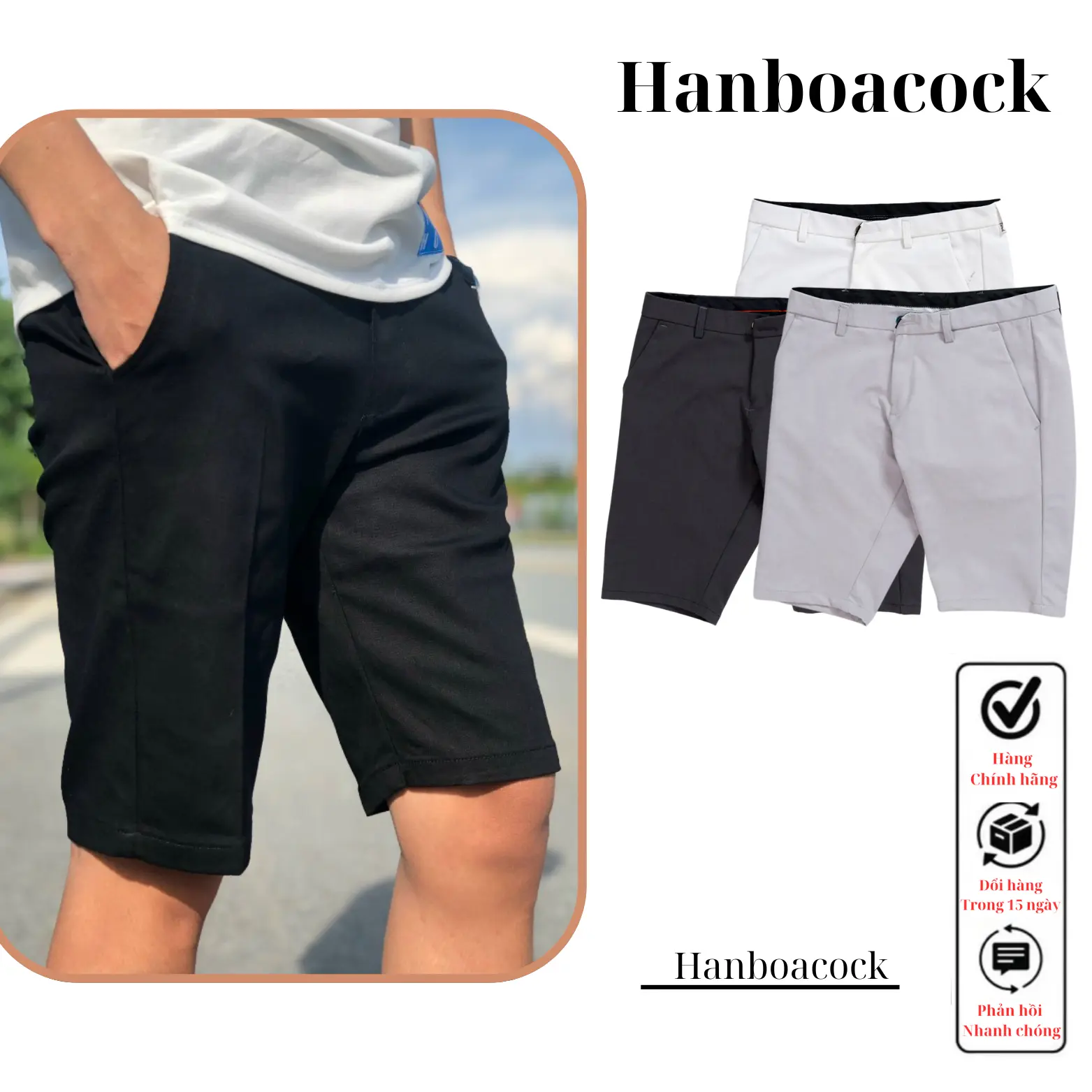 Quần Short Nam Tây âu co giãn thoáng mát Menswear Quần Lửng quần  ngắn  nam  đẹp quần  short  thun