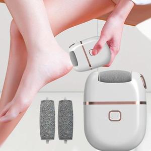 電動フットカルスリムーバー、充電式フットファイル&2カウント研磨ヘッド、カルス用フットファイルツール、硬い肌、女性&男性用ペディキュアツール、バレンタインデーギフト