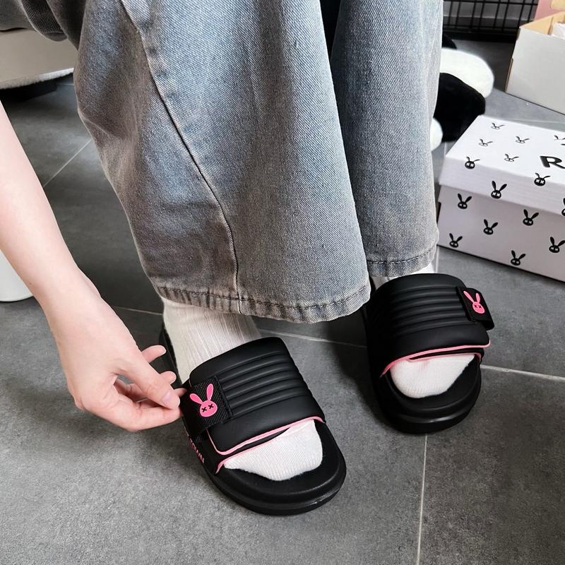 Dép Rabbit Town quai viền màu kèm tag xinh xắn Đế cao 4cm Fullbox Có bảo hành 12th Dép nữ ,Shoes ,giày