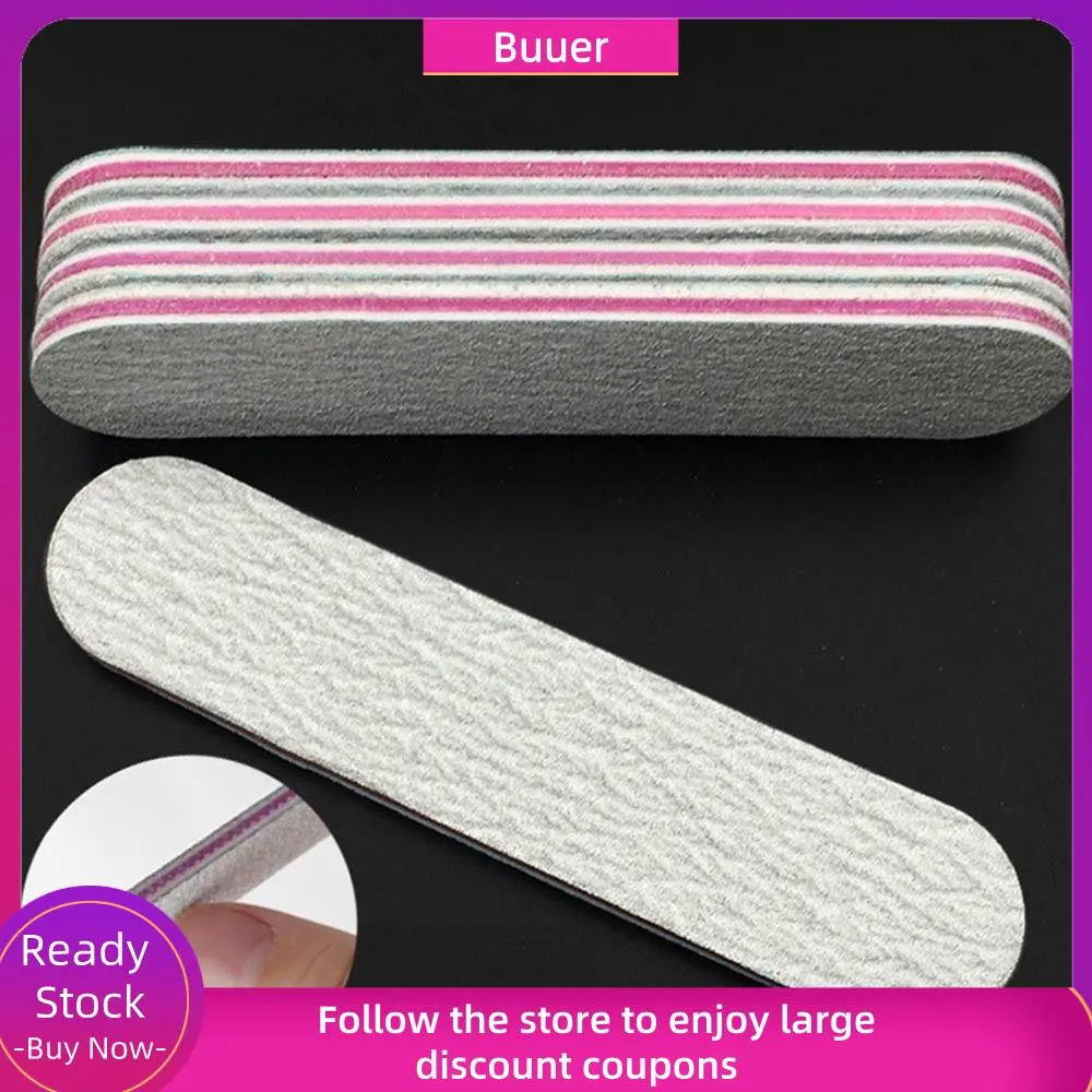 1/5PCS Portable Double Side Mini Nail Files Manicure Grinding Polishing Nailfile Nail Art File Manicure Sanding Buffer Tool
