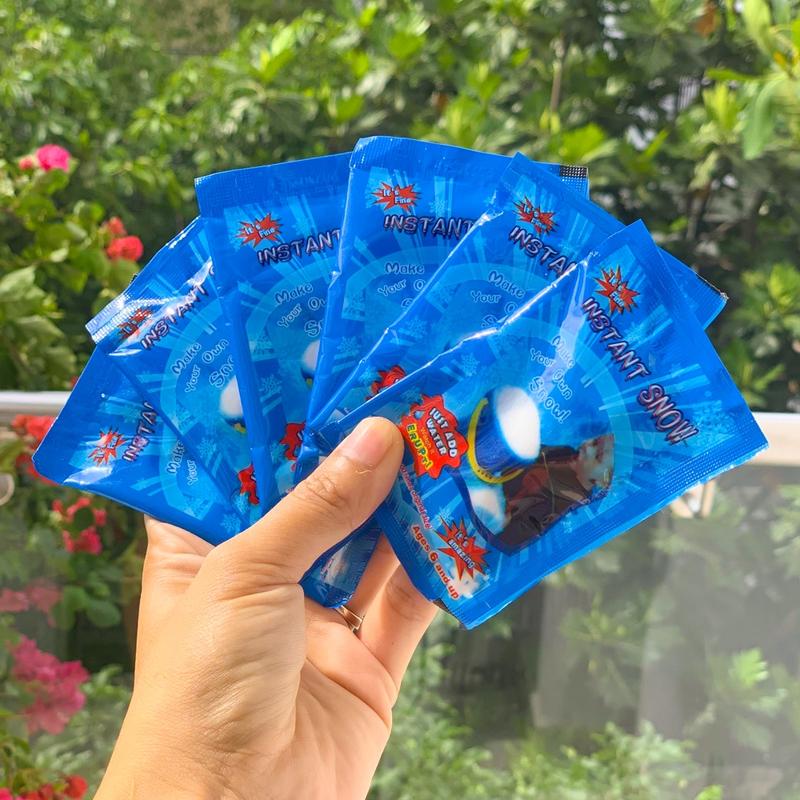 Gói Tuyết Nhân Tạo 10gr - Tuyết Xanh Bông Bạc - Nguyên Liệu Làm Slime Mây Siêu Đẹp