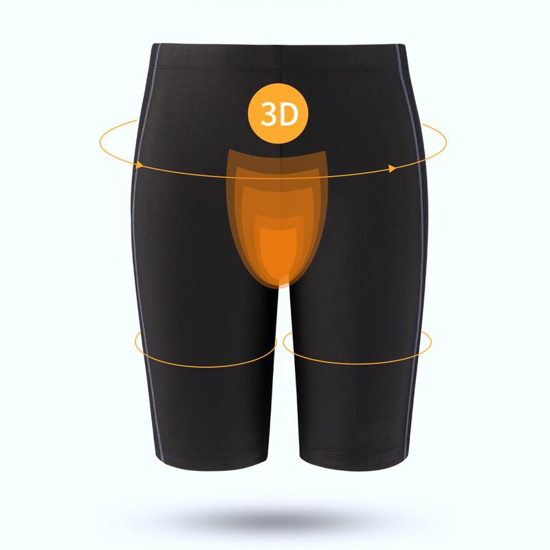 Summer Men Swim Shorts High Waist Letter Print Beach Tight Swimming Trunks Quick Drying Sports Surf Shorts Trunks Swimsuit 4
