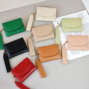 Beg Duit Wanita Wallets, Dompet Berbilang Cerita, Dengan Tali, Dompet Pelbagai Fungsi, untuk Tunai, Kad dan Syiling, Dompet Kecil, Sesuai untuk Beg Silang Selempang Wanita