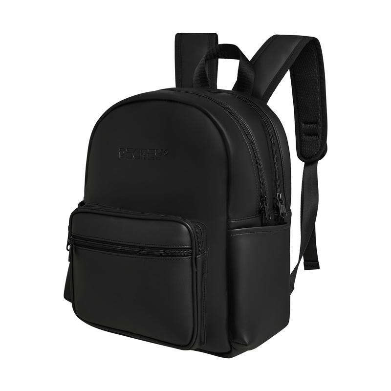 Balo Da Simili Size Nhỏ 2 Ngăn Double LBB Degrey - LBBDM Backpack Đeo Vai Da
