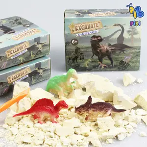 Dino DIG Kotak / Mainan Gali Dino / Mainan Edukasi / Arkeolog Dino Mainan / Surprise Egg Anak